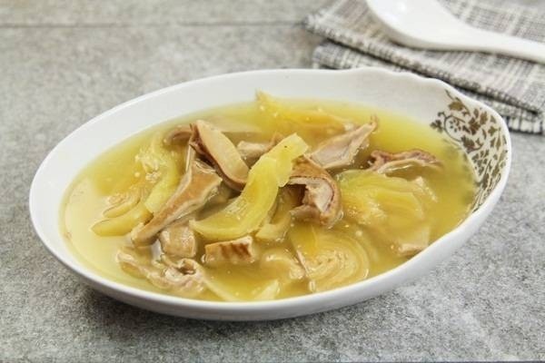 Món dạ dày heo hầm lá mơ lông